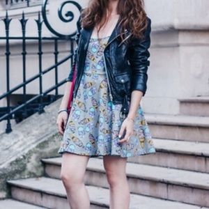 Ice cream pattern minidress